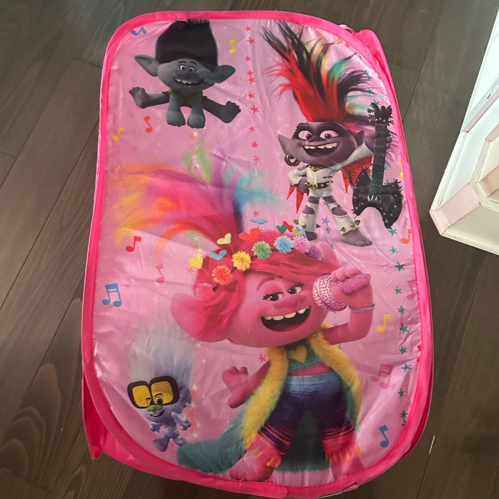 DreamWorks Pink Trolls Laundry Basket or Toy Hamper
